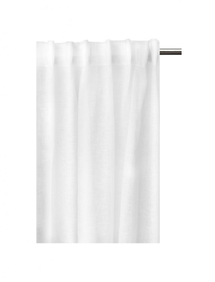 Gordijn met plooiband \'Dalsland\' 145x290 - Wit in de groep Inrichting / Textiel / Gordijnen bij Reforma (222429038)