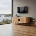 Tv-meubel \'Holmvik\' - Natuur/Zwart