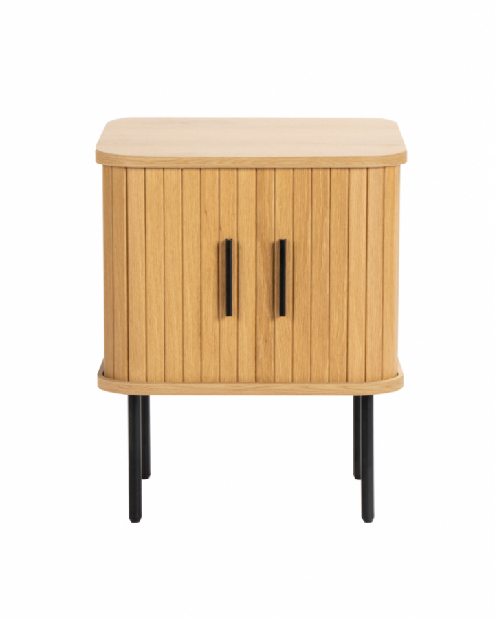 Nachttafel \'Holmvik\' - Natuur/Zwart in de groep Meubels / Tafels / Nachtkastjes bij Reforma (2257-natur-svart)