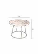 Bijzettafel \'Kraton\' - Zwart/Bruin
