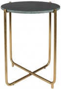 Bijzettafel \'Timpa\' - Groen marmer/Messing