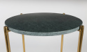Bijzettafel \'Timpa\' - Groen marmer/Messing