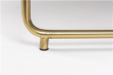 Salontafel \'Timpa\' Rond 70cm - Marmer/Goud