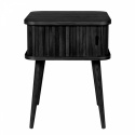 Bijzettafel/Slaapkamertafel \'Barbier\' - Zwart