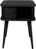 Bijzettafel/Slaapkamertafel \'Barbier\' - Zwart