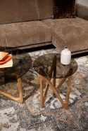 Bijzettafel \'Naia\' 40x40 - Natuurlijk