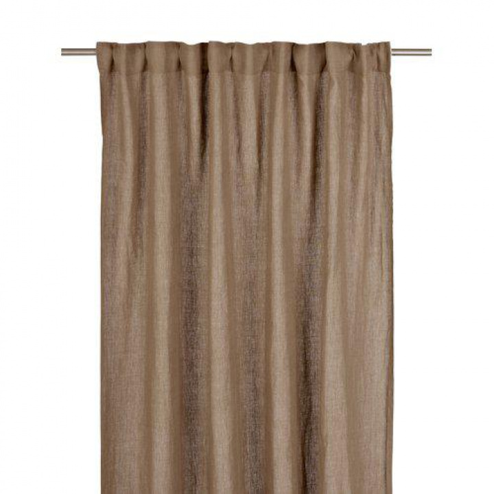Gordijn \'Julie\' 2-pack 145x280 - Donkerbruin in de groep Campagne / Inrichting / Textiel bij Reforma (2303-20-063)