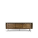 Tv-meubel \'Kärra\' 160x40cm - Noten/Zwart