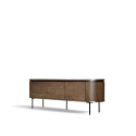 Tv-meubel \'Kärra\' 160x40cm - Noten/Zwart