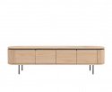 Tv-meubel \'Fjällbacka\' - Natuurlijk/Zwart