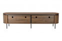 Tv-meubel \'Kärra\' 200x40cm - Walnoot/Zwart