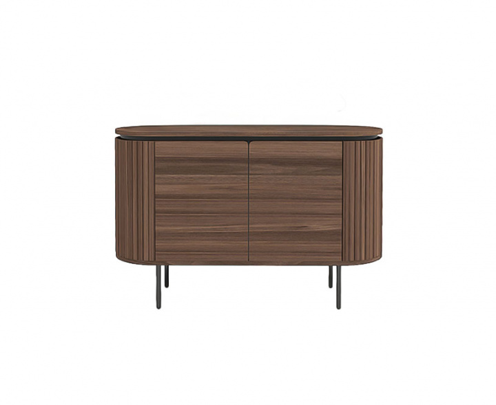 Dressoir \'Kärra\' - Walnoot/Zwart in de groep Campagne / Meubels / Planken & Opslag bij Reforma (2374-walnut-svart)