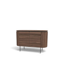 Dressoir \'K&auml;rra\' - Walnoot/Zwart