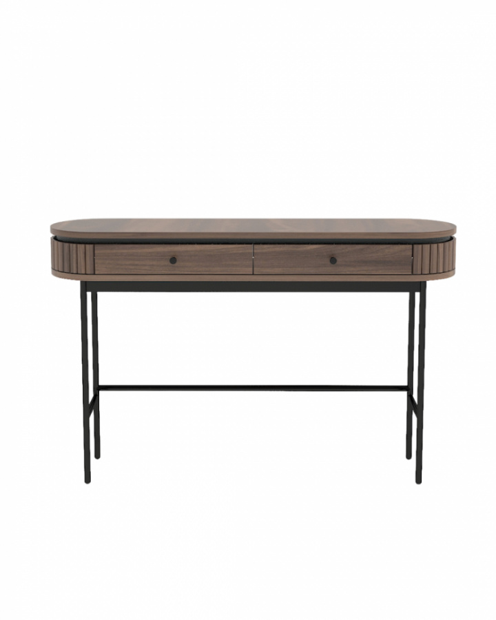 Bureau \'Kärra\' - Walnoot/Zwart in de groep Meubels / Tafels / Bureaus bij Reforma (2378-walnut-svart)