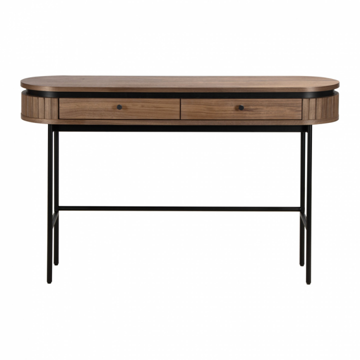 Bureau \'Kärra\' - Walnoot/Zwart in de groep Meubels / Tafels / Bureaus bij Reforma (2378-walnut-svart)