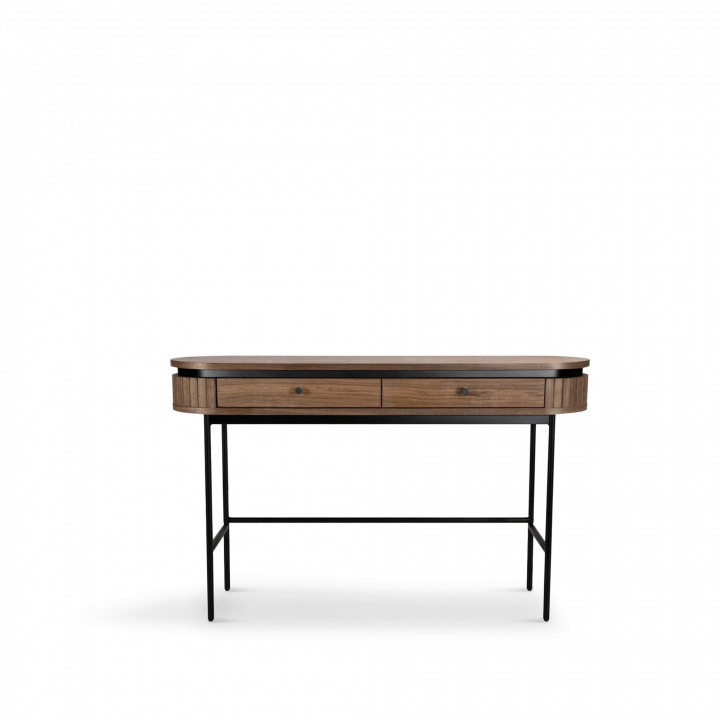 Bureau \'Kärra\' - Walnoot/Zwart in de groep Meubels / Tafels / Bureaus bij Reforma (2378-walnut-svart)