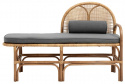Bank/Chaise longue \'Bali\' - Rotan/Grijs