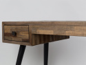 Bureau/Side table \'Leo\' - Teak/Staal