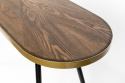 Console tafel \'Denise\' - Zwart/Messing