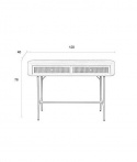 Console tafel \'Amaya\' - Beige