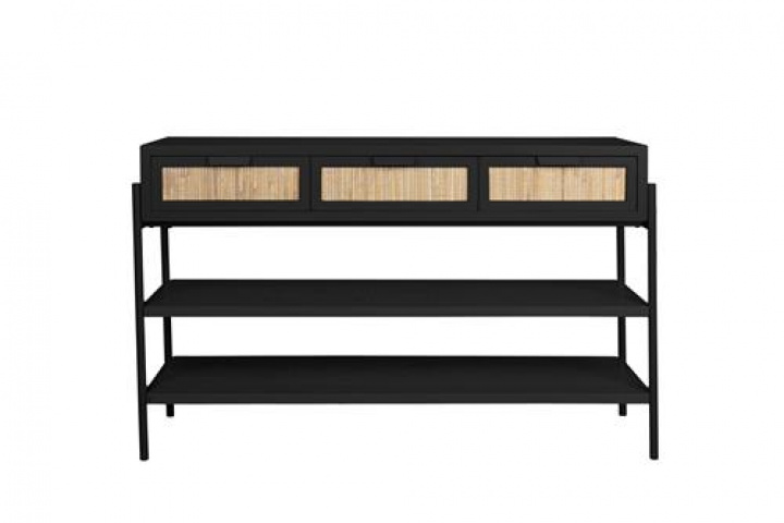 Console tafel \'Yasu\' - Zwart in de groep Meubels / Tafels / Bijzettafels bij Reforma (2600041)
