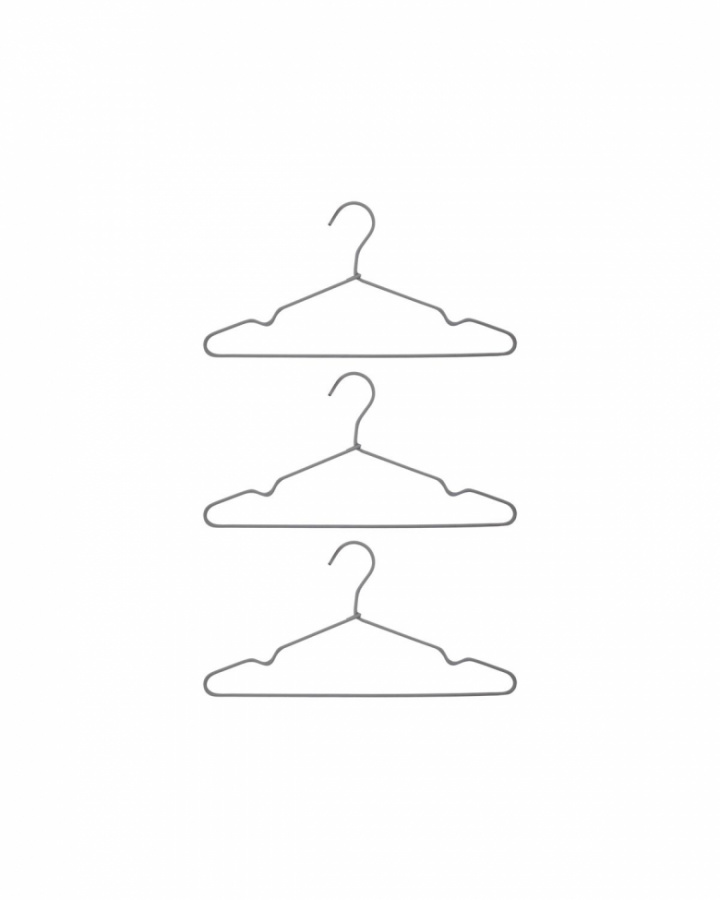 Kledinghanger \'Wire\' 3-pack - Lichtgrijs in de groep Meubels / Planken & opslag / Kledinghangers bij Reforma (262000011)