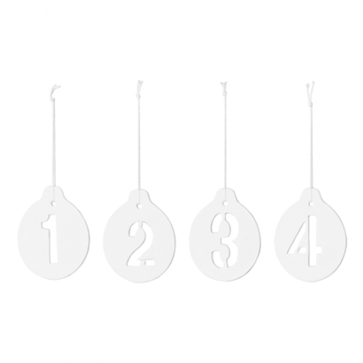 Kerstdecoratie \'Etikett\' - Wit in de groep Inrichting / Decoratie / Kerstversiering bij Reforma (27100136)