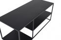 Salontafel \'Staal\' 120x50cm - Zwart