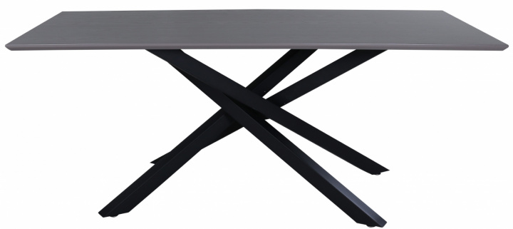 Eettafel \'Skellefteå\' 180x90cm - Zwart in de groep Meubels / Tafels / Eettafel bij Reforma (29892-858)