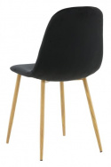 Stoel \'Eidsberg\' - Zwart/Eik