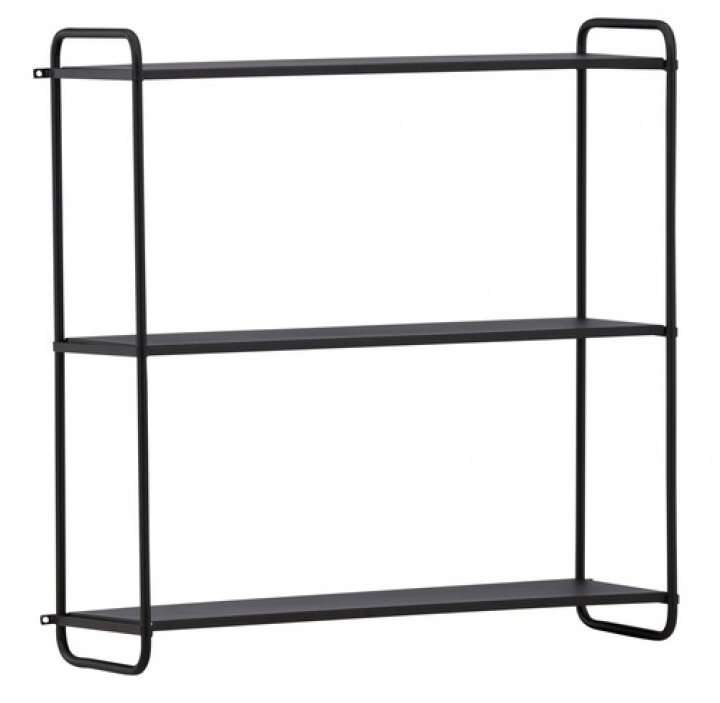 Wandplank \'Bari\' - Zwart in de groep Meubels / Planken & opslag / Wandplanken bij Reforma (30050-100)
