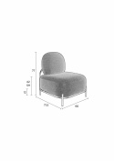 Fauteuil \'Polly\' - Grijs