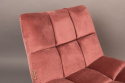 Fauteuil \'Bar\' - Velours/Roze