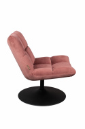 Fauteuil \'Bar\' - Velours/Roze