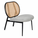 Fauteuil \'Spike\' - Natuurlijk/Grijs/Zwart