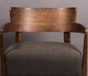 Fauteuil \'Duran\' - Grijs/Bruin