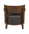Fauteuil \'Duran\' - Grijs/Bruin