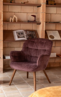 Fauteuil \'Lenn\' 75x67 - Paars