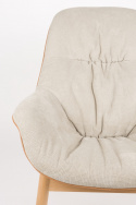 Lounge stoel \'Duke\' 92x75x93cm - Beige