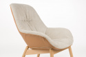 Lounge stoel \'Duke\' 92x75x93cm - Beige