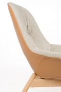 Lounge stoel \'Duke\' 92x75x93cm - Beige