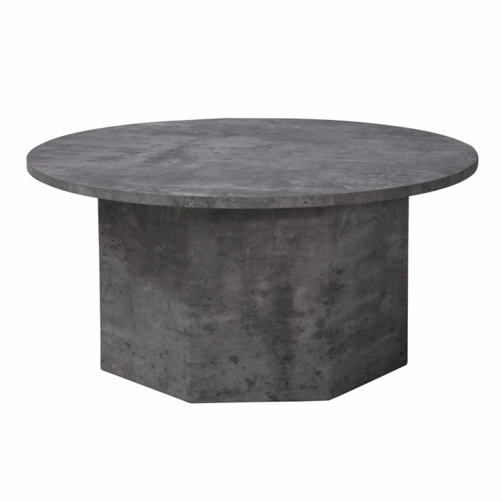 Salontafel \'Bilbao\' Rond 80cm - Grijs in de groep Meubels / Tafels / Salontafels bij Reforma (31322)