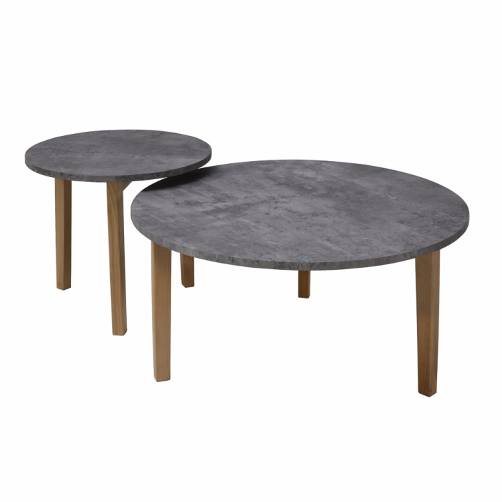 Salontafel \'Laval\' 2 delen - Natuur in de groep Meubels / Tafels / Salontafels bij Reforma (31325)