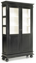Vitrinekast \'Double Cabinet\' - Zwart