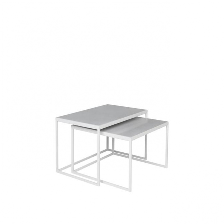 Salontafel \'Tilde\' 2 delen - Grijs/wit in de groep Meubels / Tafels / Salontafels bij Reforma (32000018)