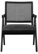 Fauteuil \'Wickerwork\' - Rotan/Zwart