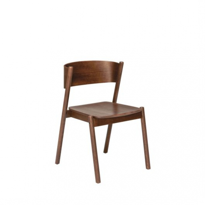 Keukenstoel \'Oblique\' - Donkerbruin in de groep Meubels / Zitmeubels / Stoelen bij Reforma (331602)