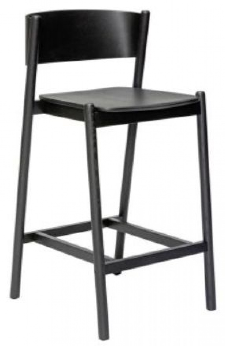 Hocker \'Oblique\' - Zwart in de groep Meubels / Zitmeubels / Barkrukken bij Reforma (331608)