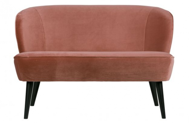Bank \'Sara\' - Roze/Velours in de groep Meubels / Banken / 2-zits banken bij Reforma (340443-31)