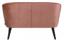 Bank \'Sara\' - Roze/Velours